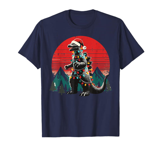 Japanese Monster Christmas Lights Kaiju Xmas Men Women Kids T-Shirt