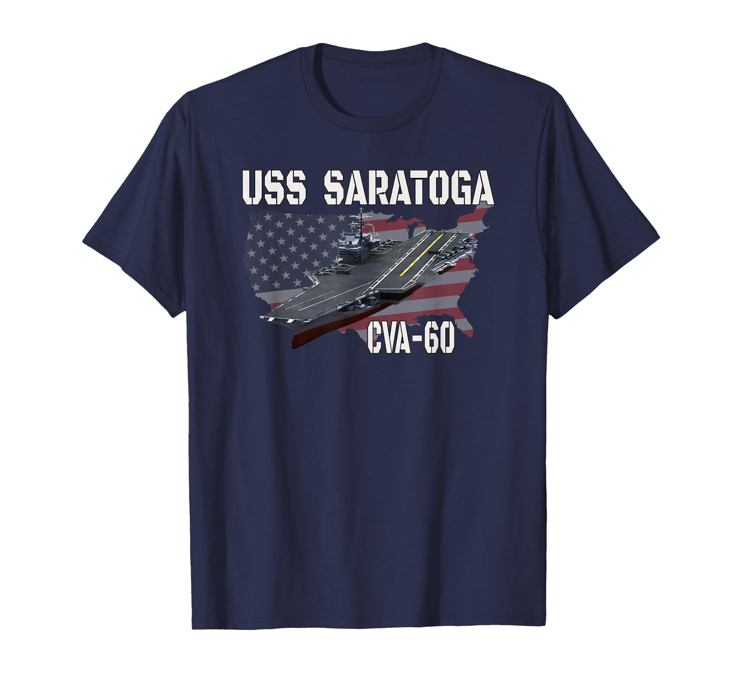 USS Saratoga CVA-60 Aircraft Carrier Veterans Day T-Shirt