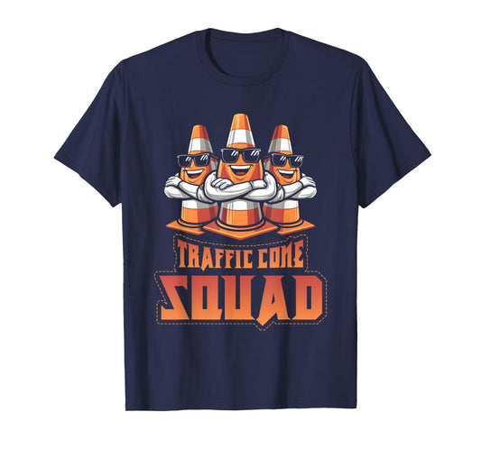 Meme Kawaii Traffic Cone Squad Wearing Sunglass T-Shirt