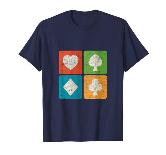 Vintage Playing Cards Symbols Suits T-Shirt T-Shirt