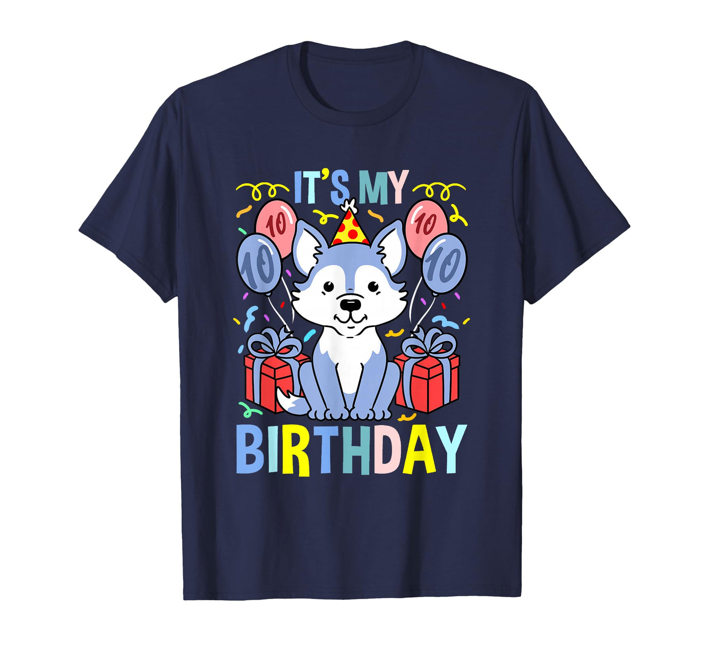 Its My 10th Birthday Wolf T-Shirt