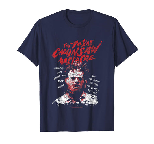 Texas Chainsaw Massacre Leatherface Word Crown T-Shirt
