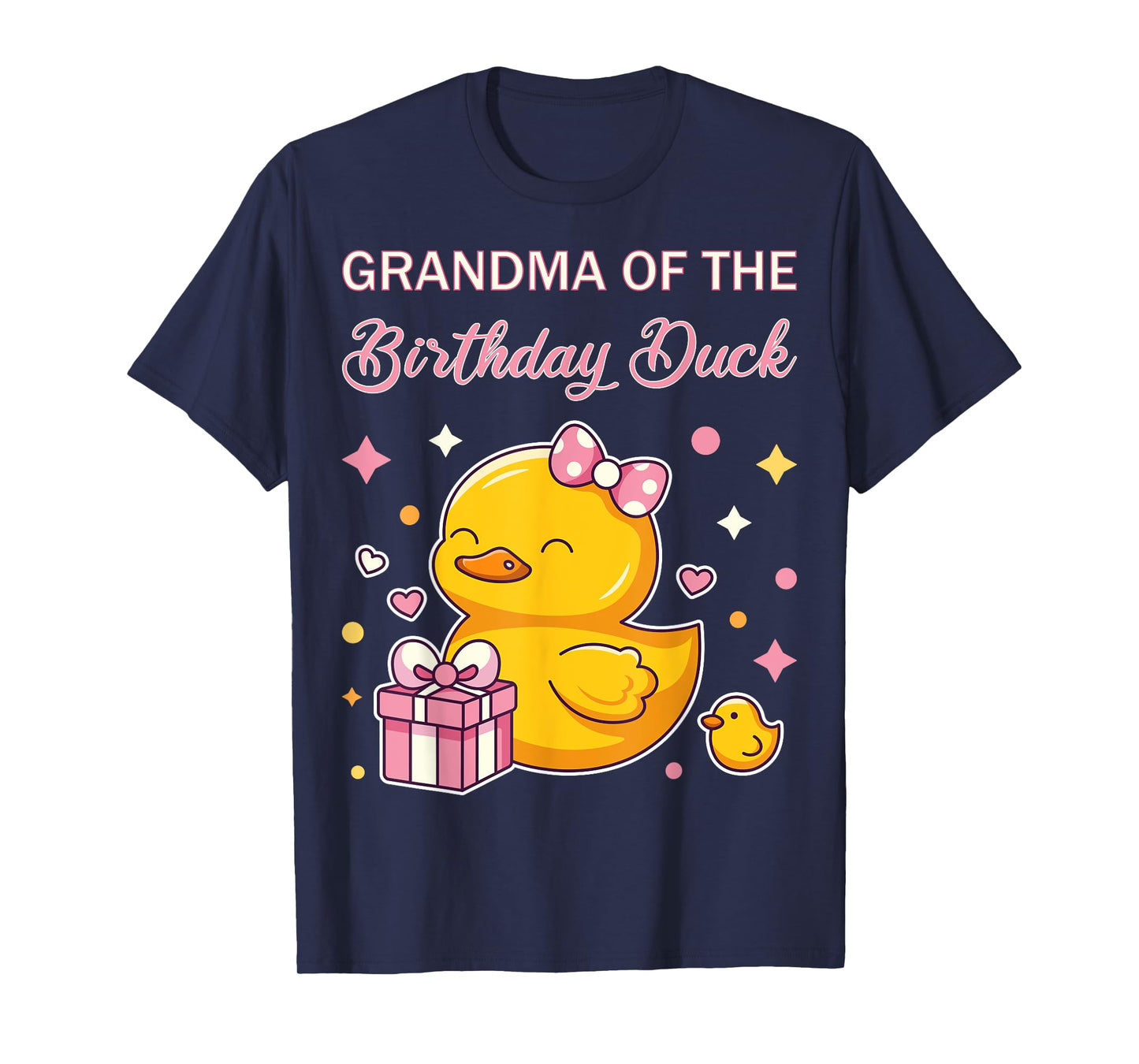 Grandma of the Birthday Duck Christmas Anime Party Outfit T-Shirt
