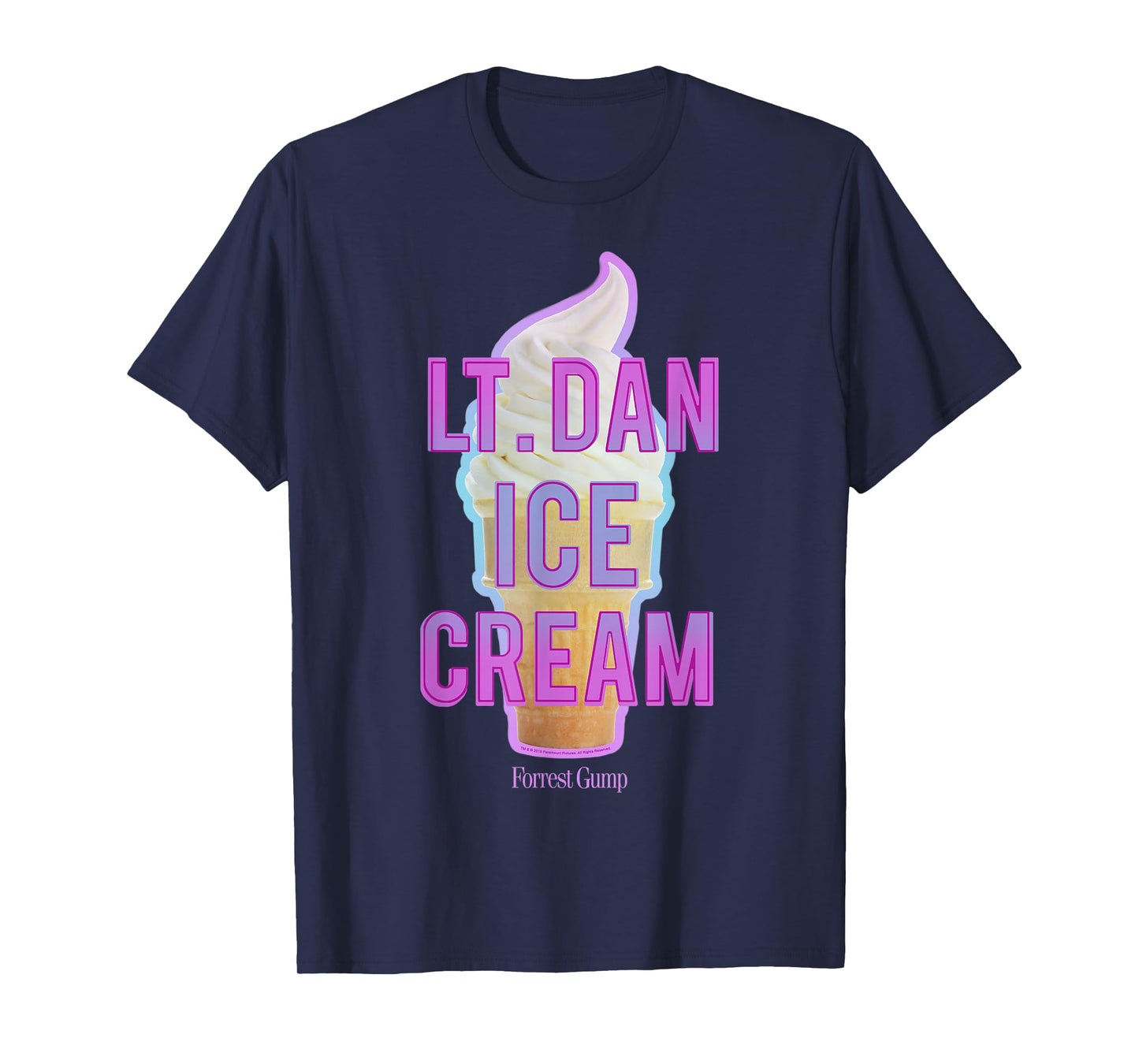 Forrest Gump Lt. Dan Ice Cream Logo T-Shirt