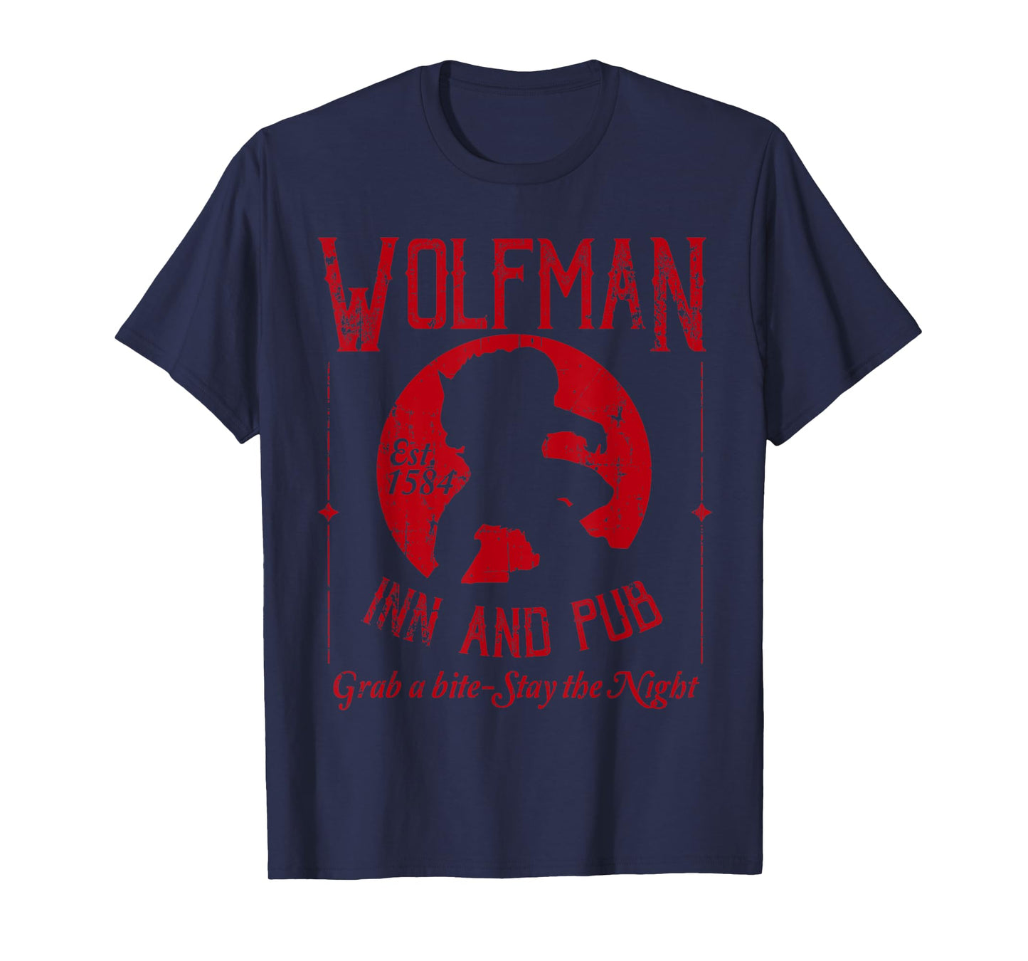 Wolfman Inn and Pub Distressed T-Shirt
