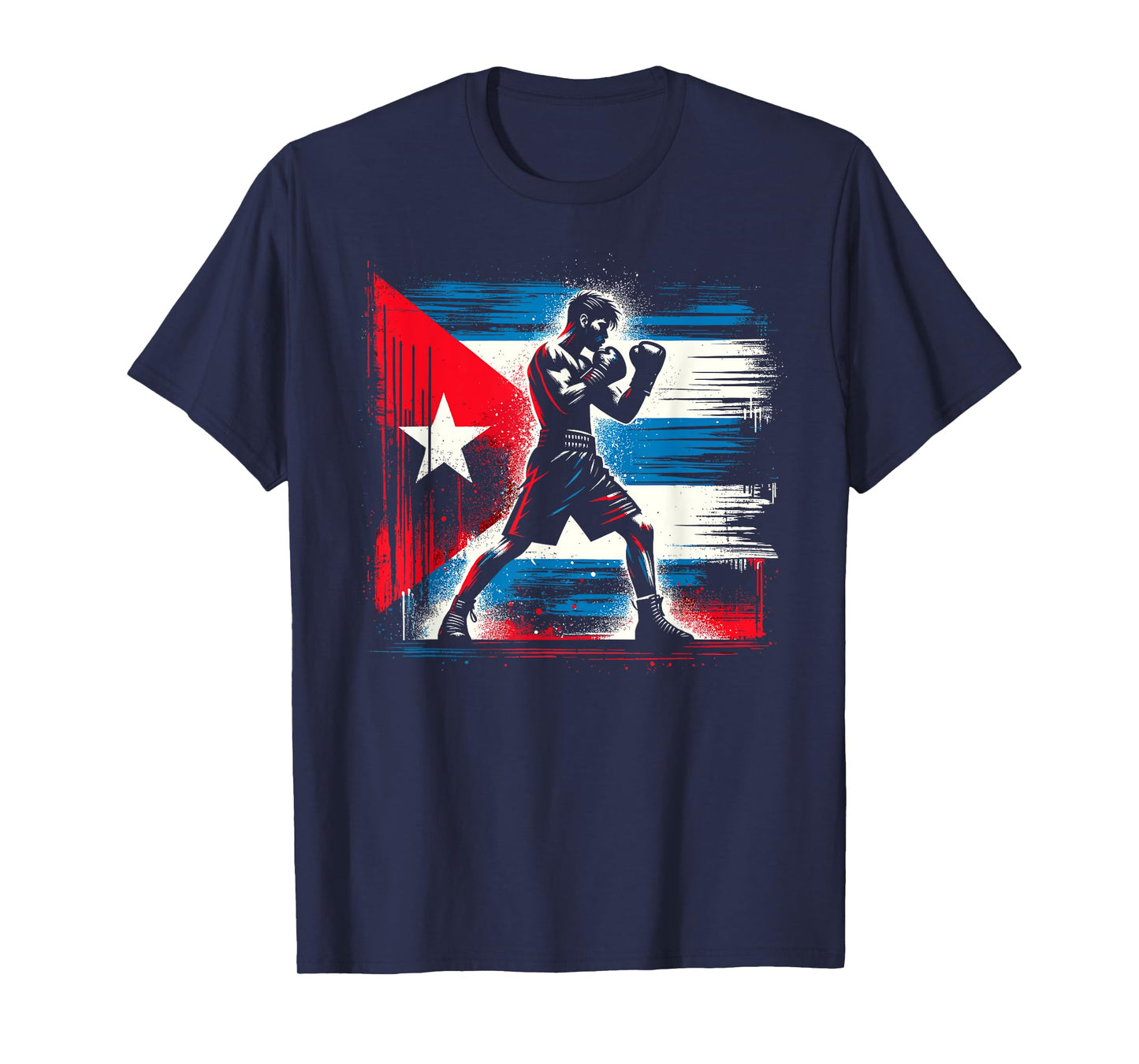 Cuba Independence Patriot Cuban Flag Pride CUBAN BOXER - Pride Cuba Boxing Vintage Box Gloves T-Shirt