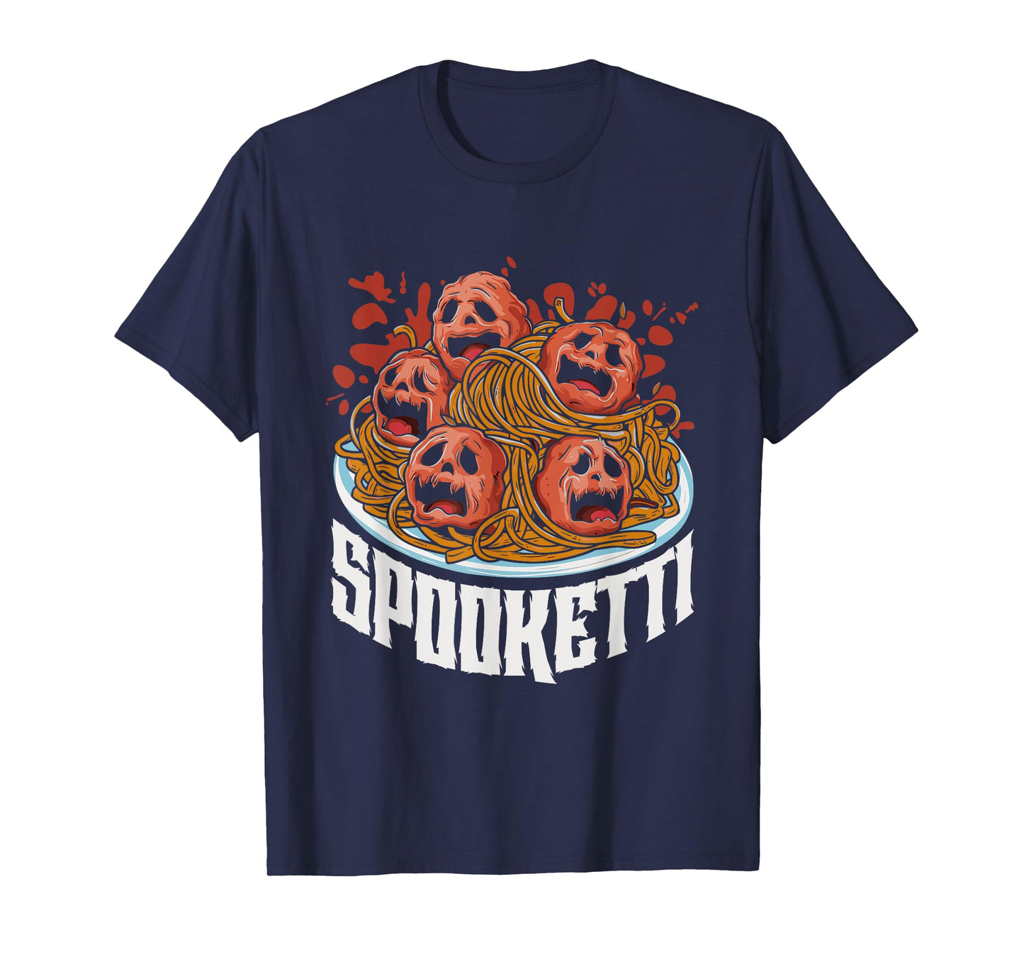 Funny Spooketti Halloween Costume Spaghetti T-Shirt