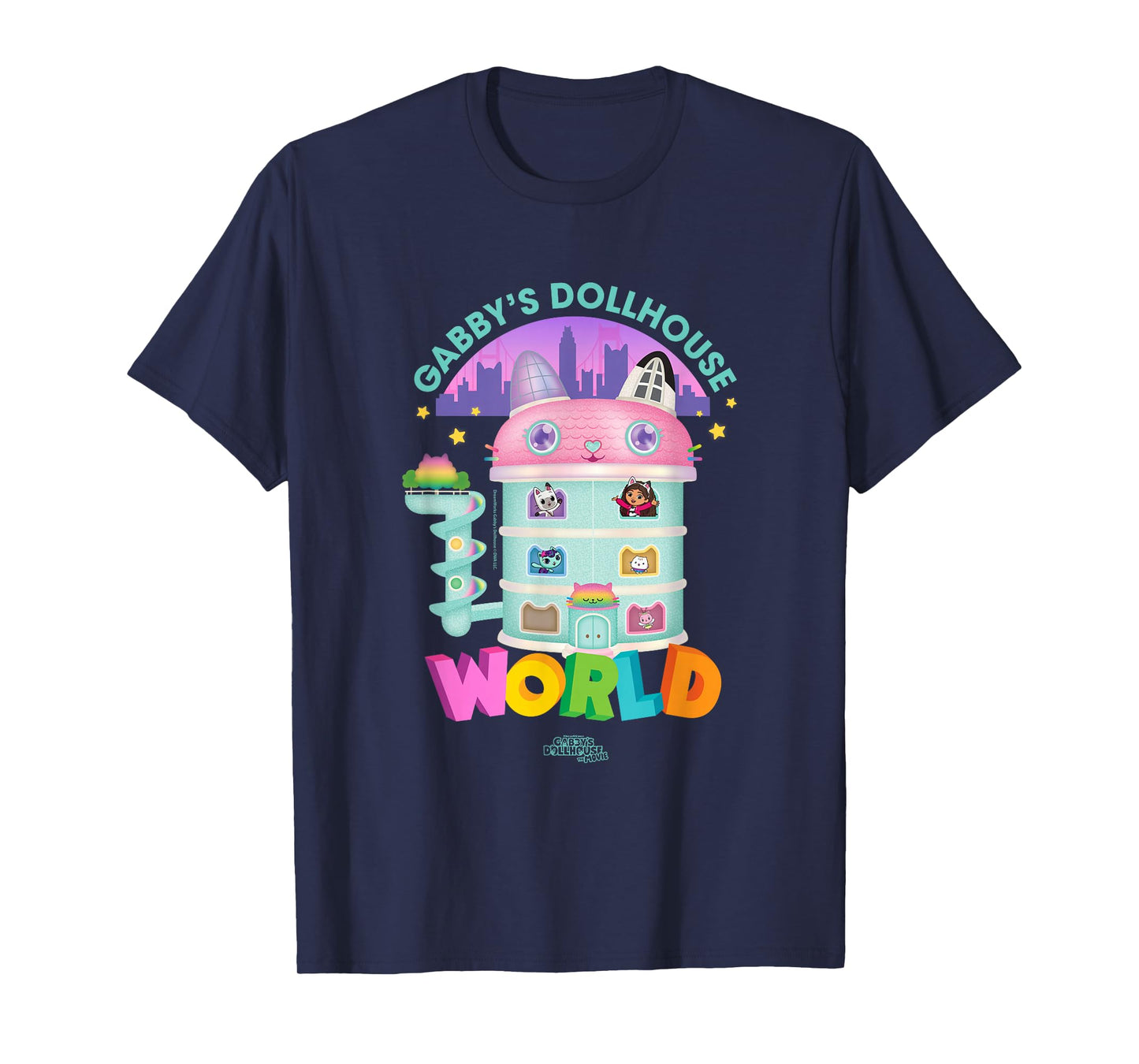 DreamWorks Gabby’s Dollhouse The Movie Tower of Fun T-Shirt