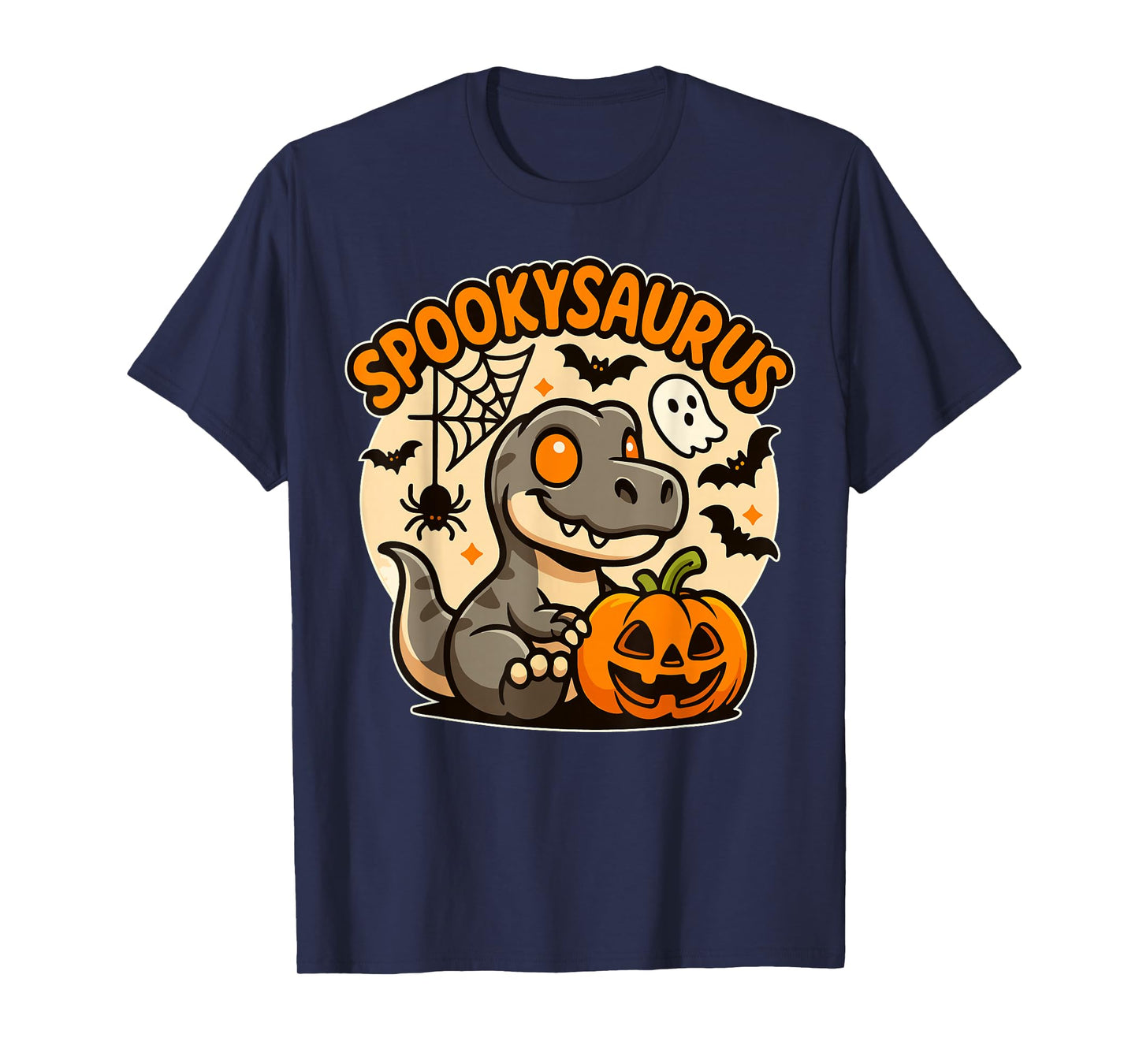 SpookySaurus Kids Halloween Dinosaur Kids Toddler Boys Youth T-Shirt