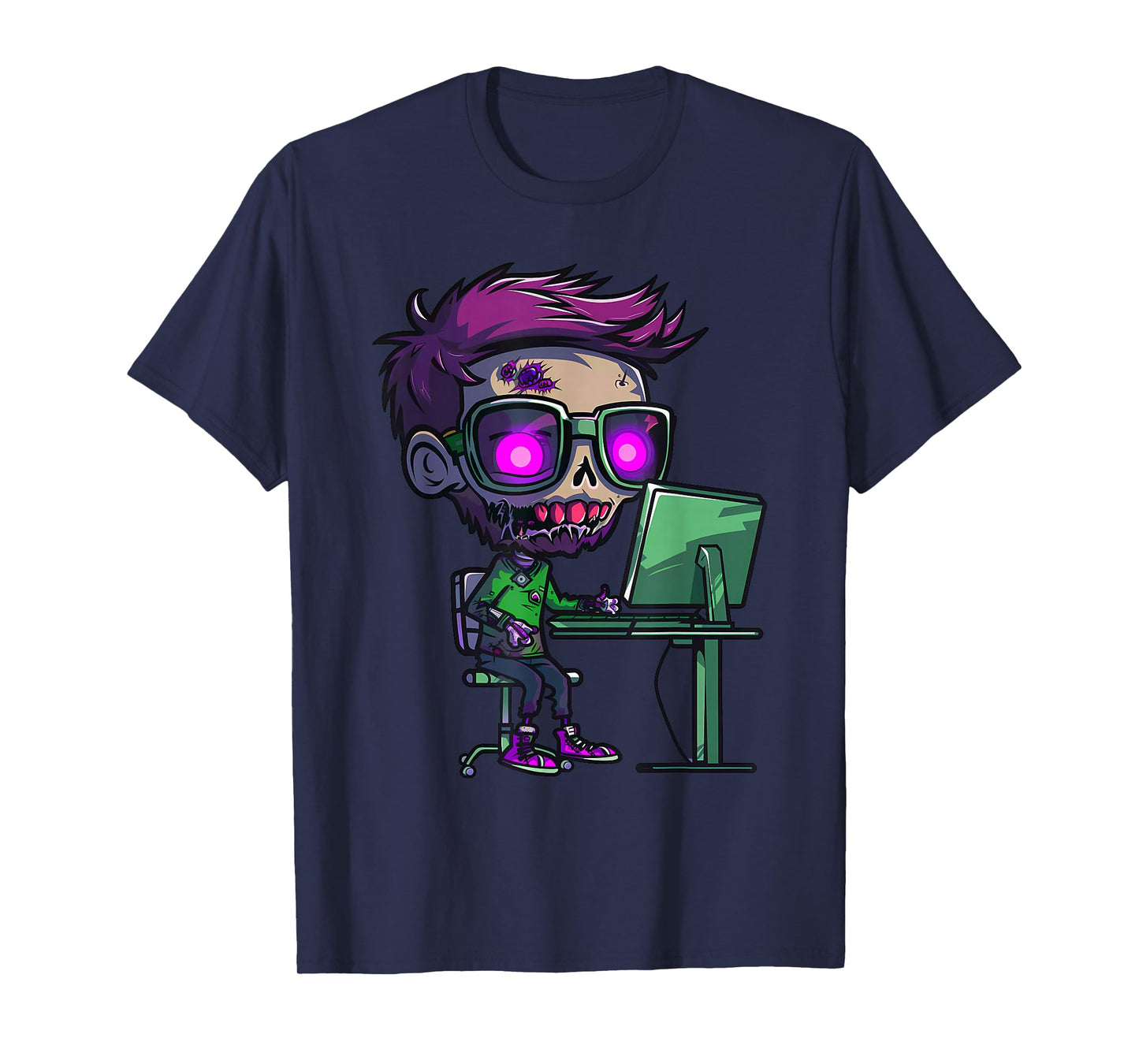 Zombie Computer Programmer Costume T-Shirt