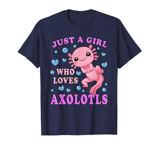 Axolotl Kawaii Cute Anime Axolotl for Teen Girls Kids T-Shirt