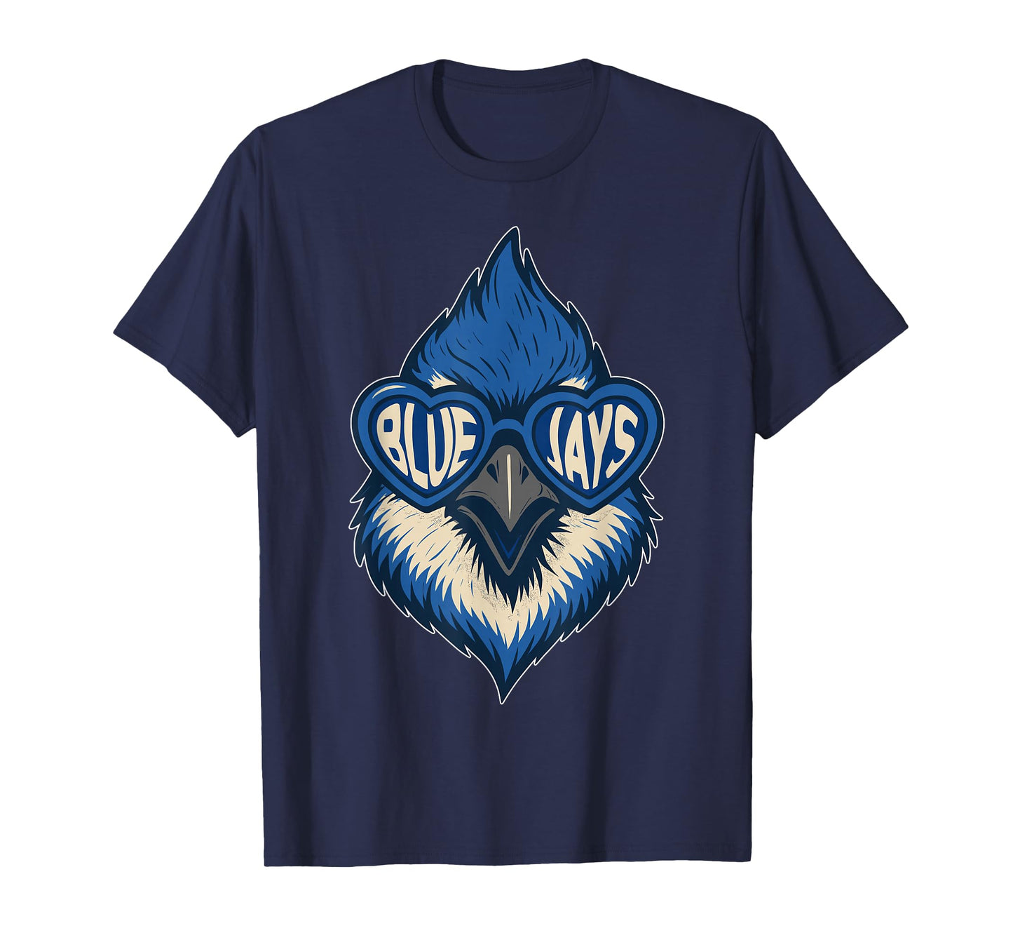Blue Jay Bird Retro Men Women Kids T-Shirt