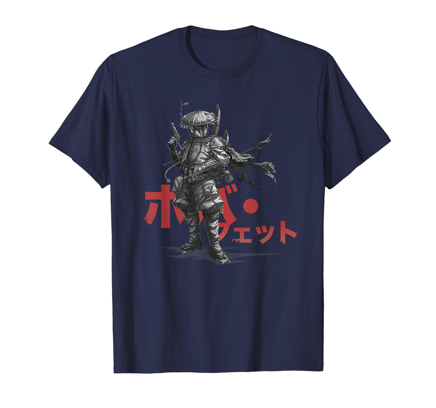 Star Wars: Visions Anime The Duel Japanese Samurai Boba Fett T-Shirt