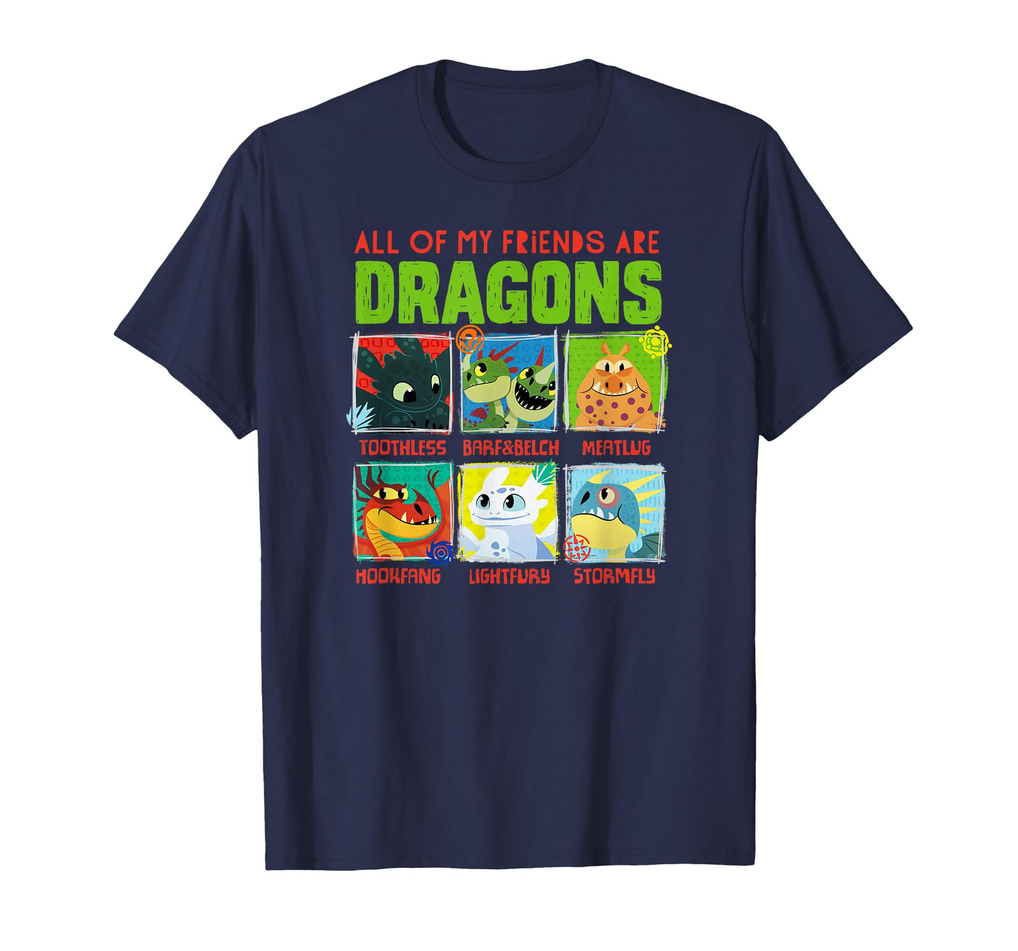 How to Train Your Dragon 3 Hidden World Dragon Friends T-Shirt