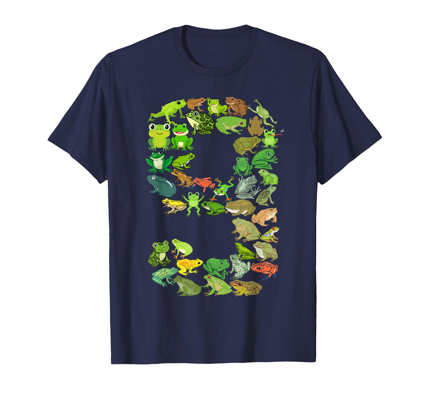 Cute 9th Birthday Frog Themed 9 Year Old Kids Frog Lover T-Shirt
