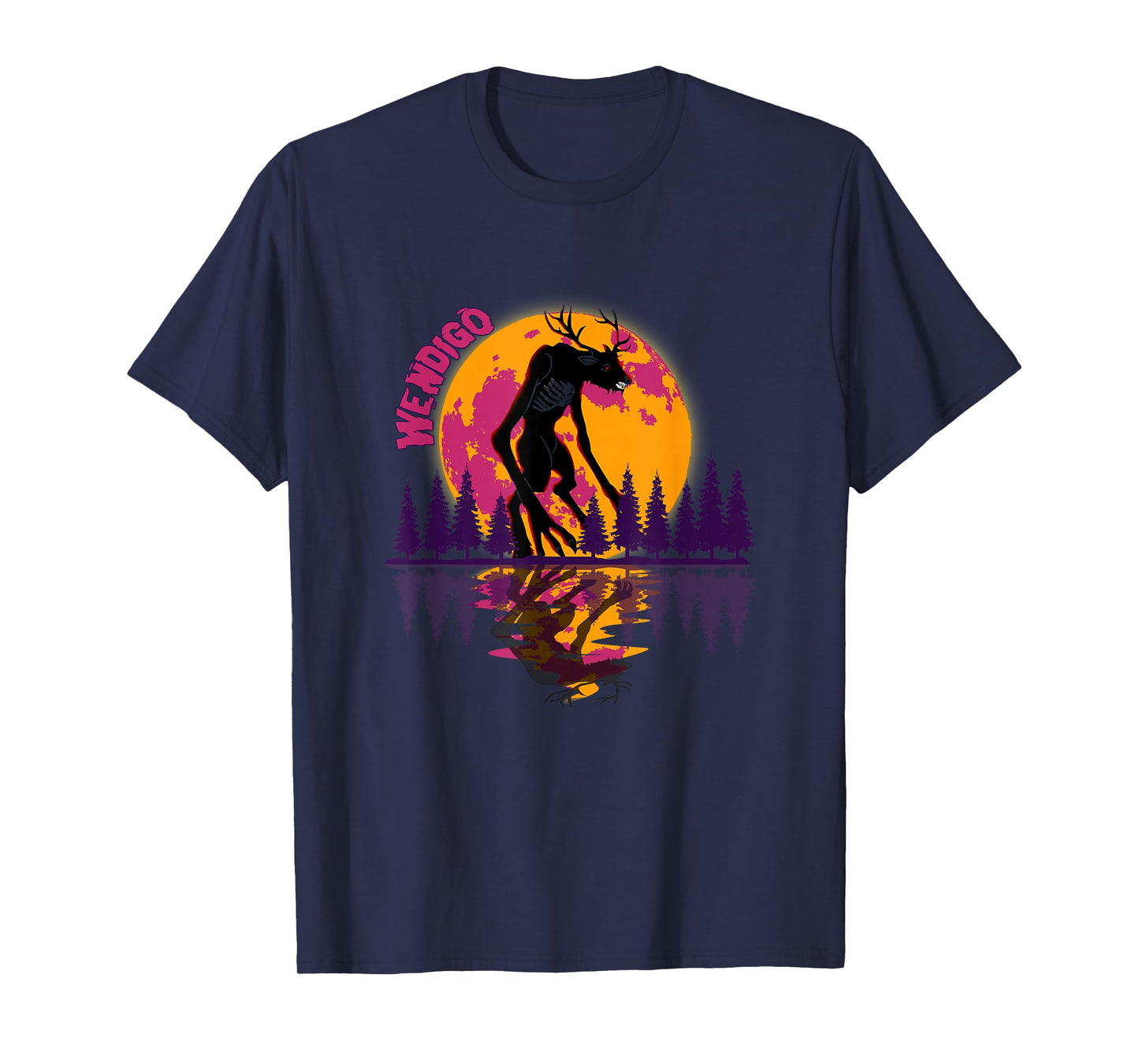 Cryptid Full Moon and Wendigo T-Shirt