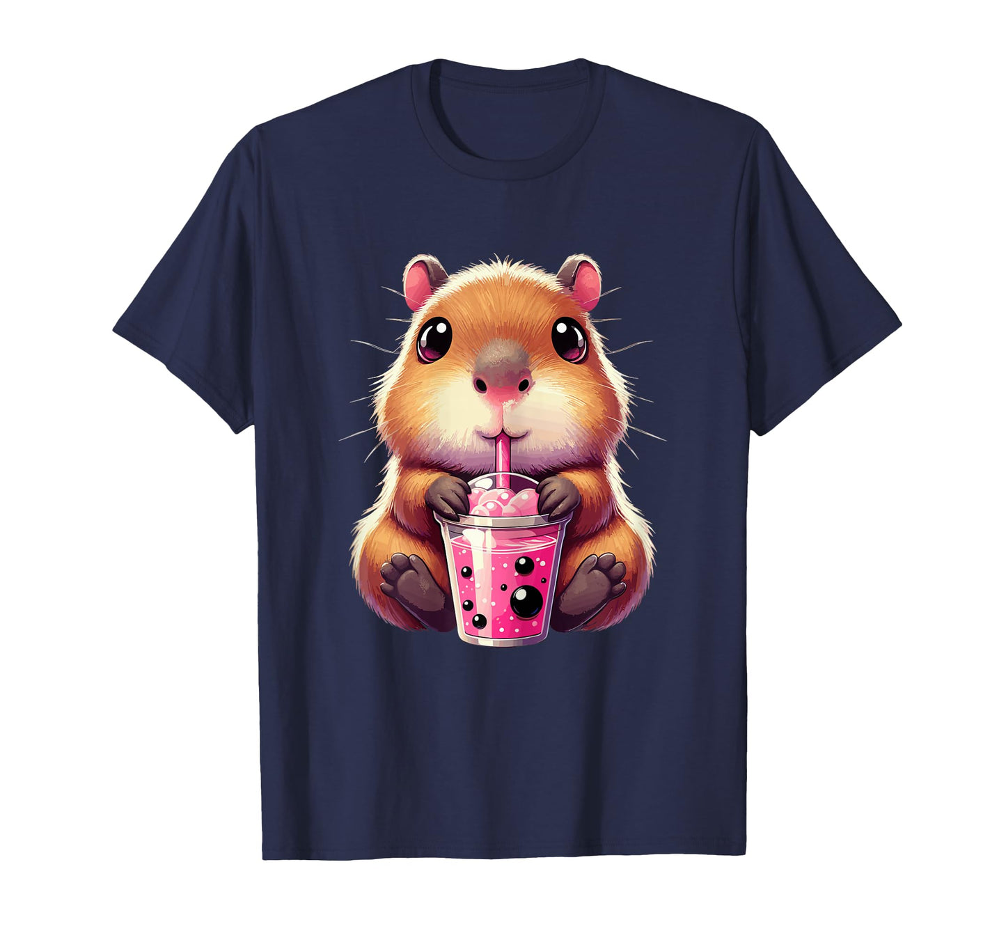 Capybara Bubble Tea Boba Tea Kawaii Anime T-Shirt