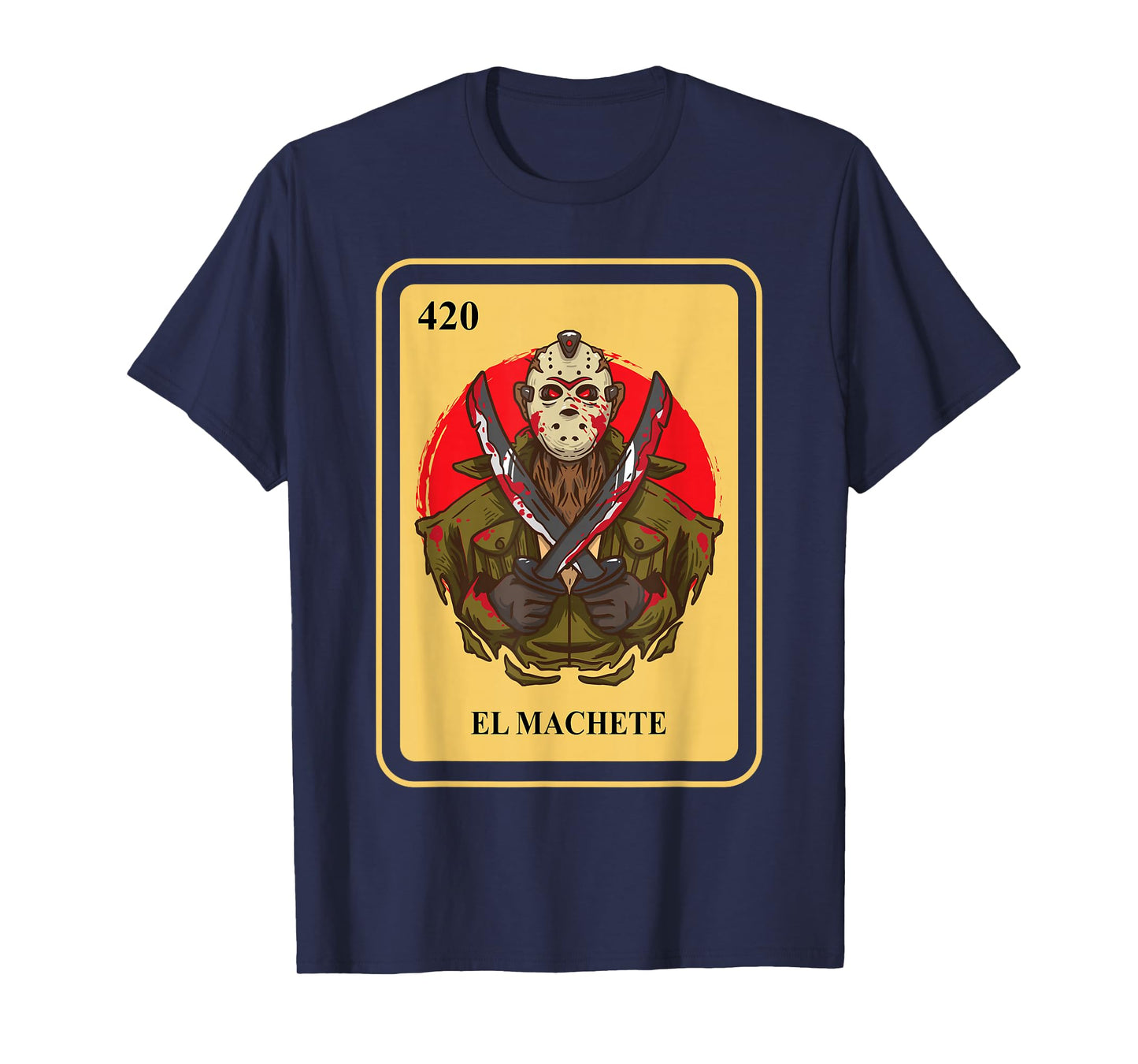 Mexican El Machete traditional Bingo Card game T-Shirt