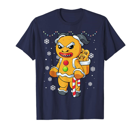 Christmas Gingerbread Man Krampus T-Shirt