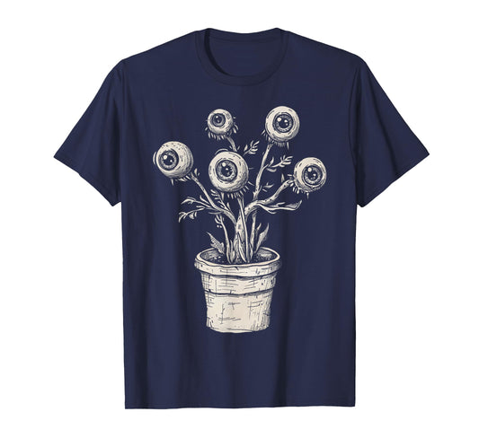 Eyes Eyeballs Plant Weird Goth Grunge Odd Strange Aesthetic T-Shirt
