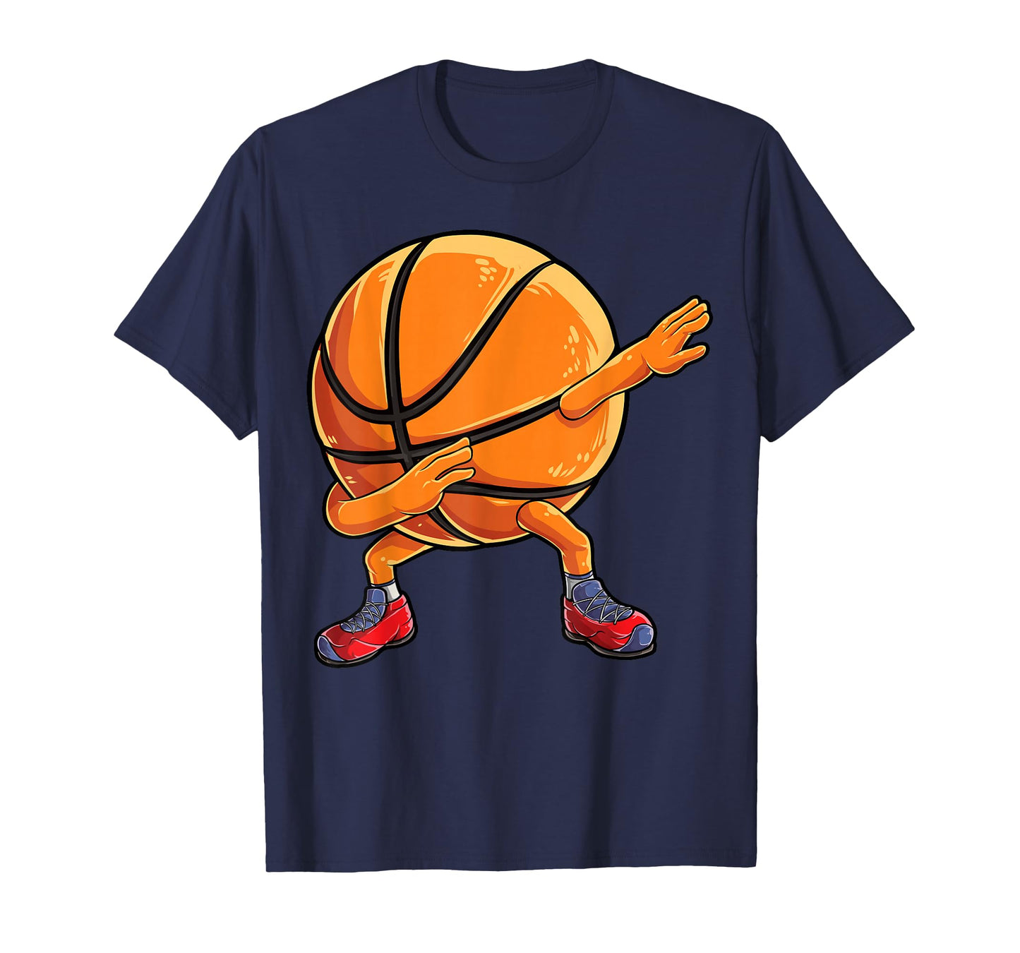 Dabbing Basketball Ball Funny Men Women Sports Player Dab T-Shirt