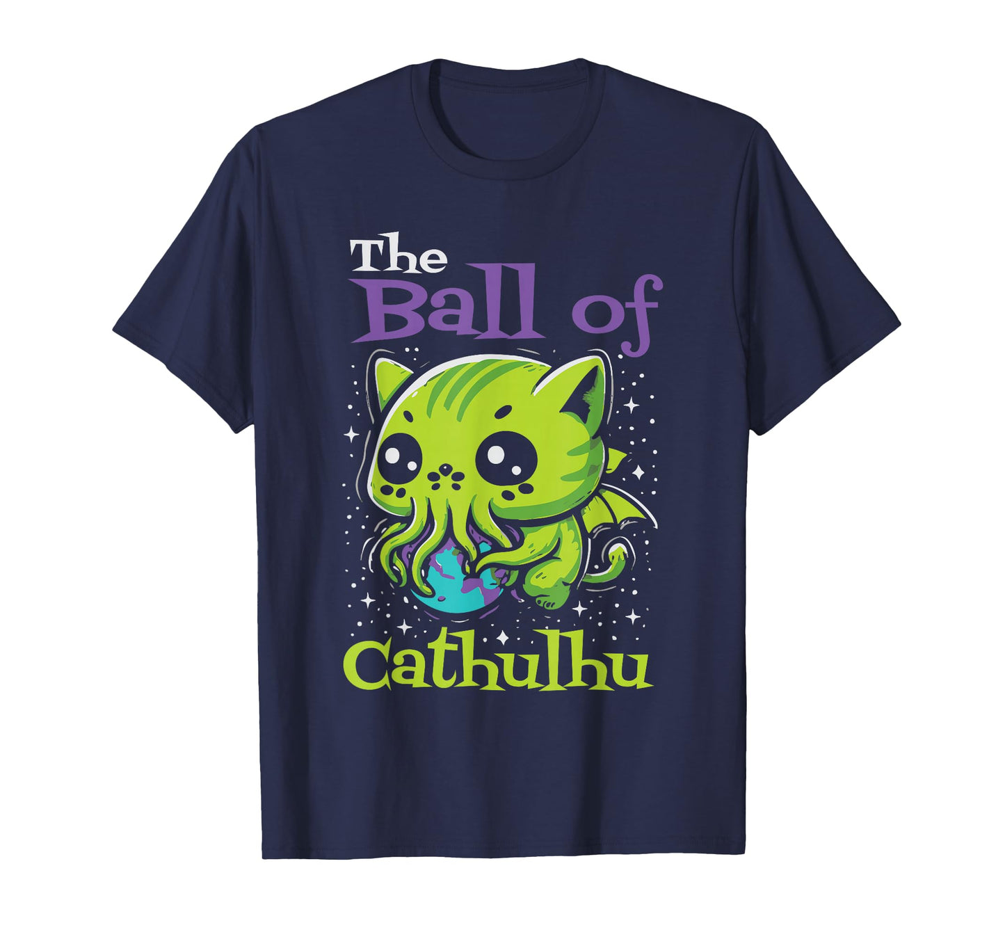 The Ball of Cathulhu Kawaii Cthulhu Lovecraft Cosmic Horror T-Shirt