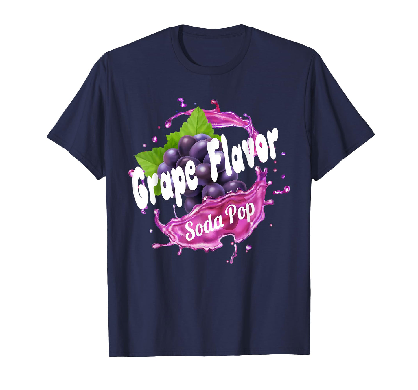 Grape Flavor Soda Pop Costume for Adults and Kids T-Shirt