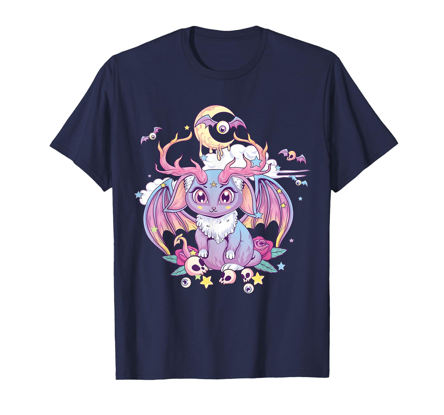 Pastel Goth Creepy Occult Satanic Jackalope Kawaii Menhera T-Shirt