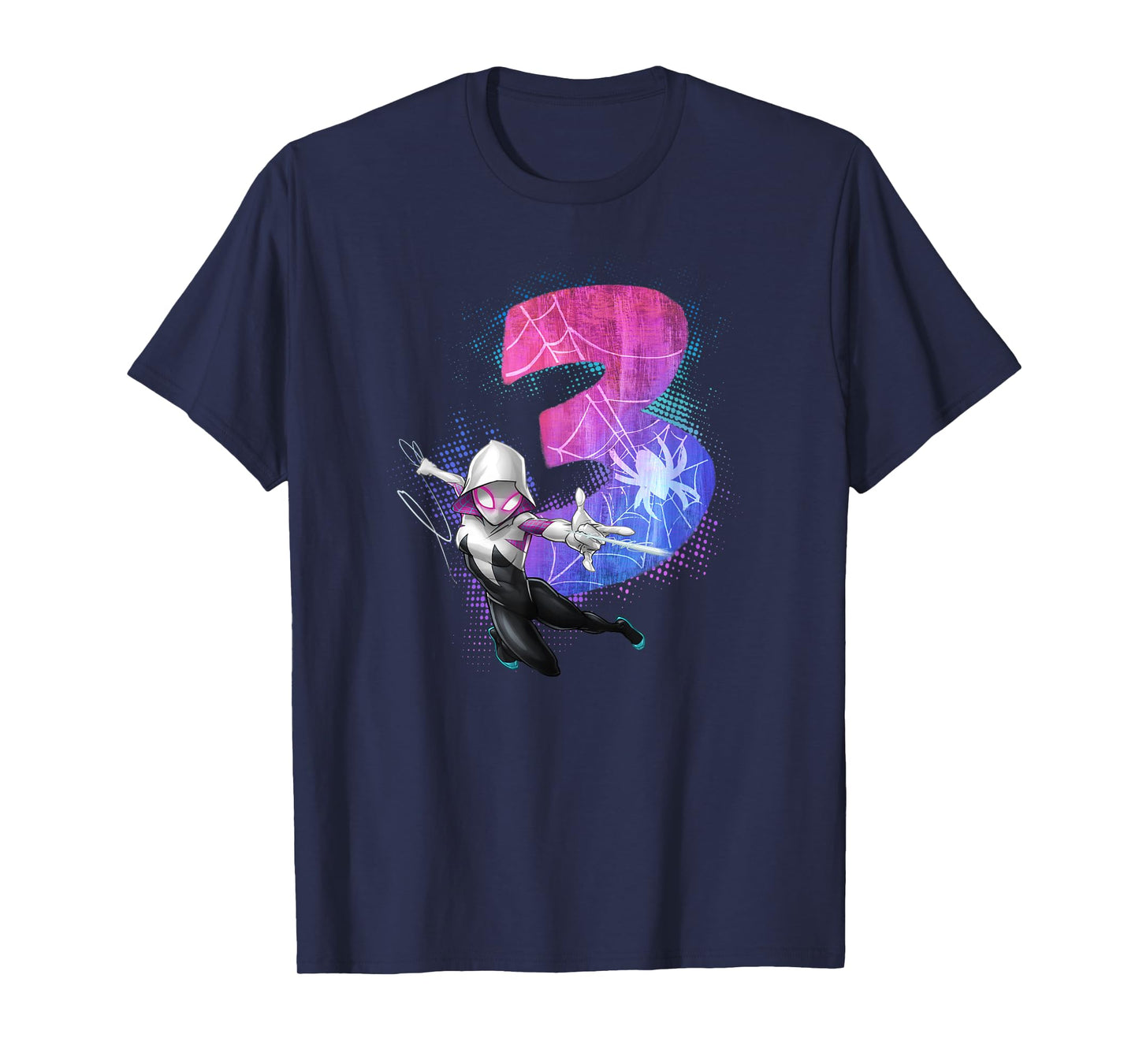 Marvel Ghost-Spider Gwen Stacy 3rd Birthday Graphic T-Shirt