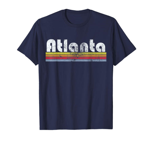 Atlanta GA Retro Vintage Pride City 70s 80s Men Women Gift T-Shirt