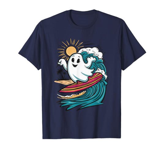 Ghost Surfing Surfboard T-Shirt