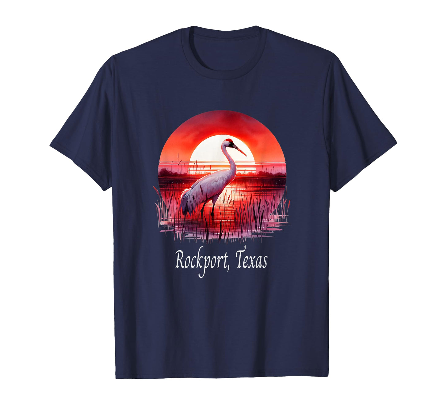 Whooping Crane Season: Rockport Texas Birding Enthusiast T-Shirt