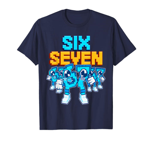 67 Six Seven Funny Italian Brainrot Kids Gaming Meme T-Shirt