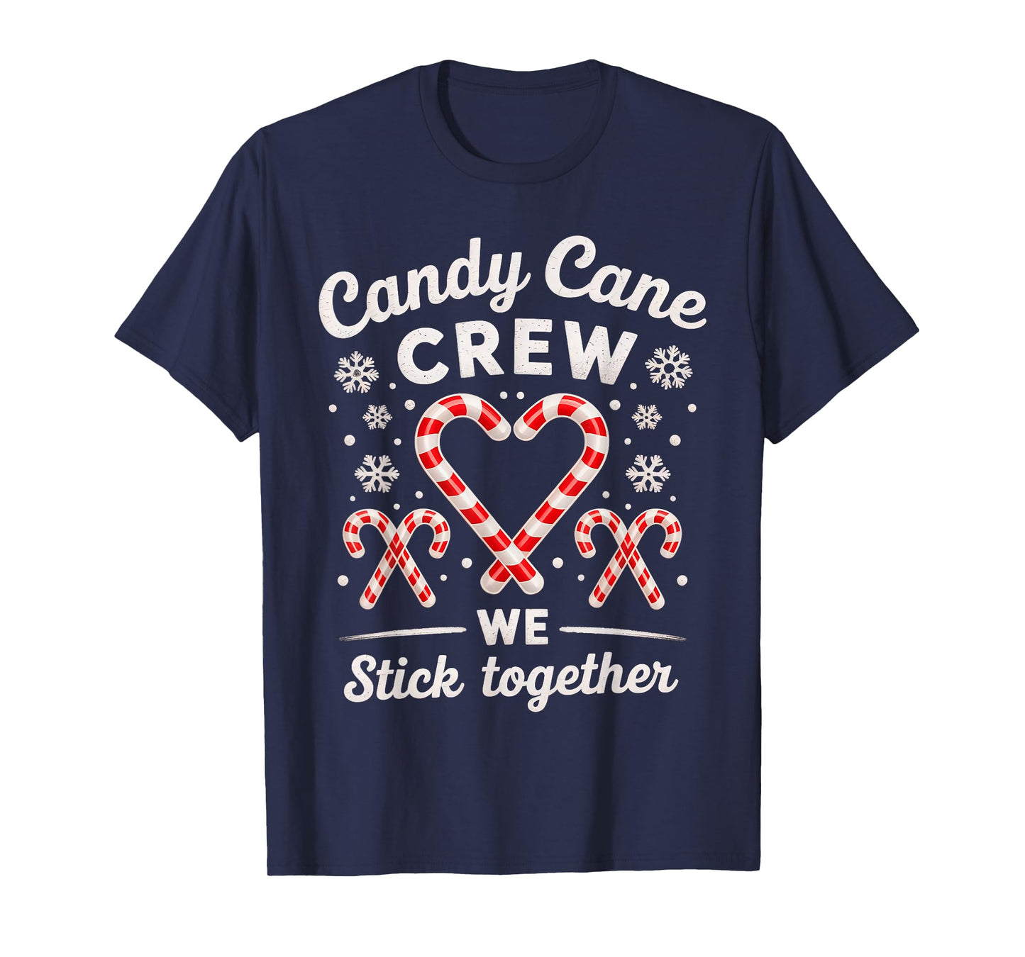 Christmas Candy Cane Heart Holiday Family Matching Pajama T-Shirt