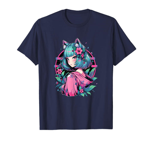 Anime Girl Anime Otaku Japanese Aesthetic T-Shirt