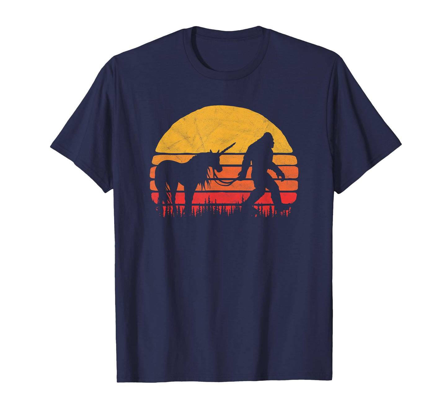 Funny Bigfoot / Sasquatch & Unicorn - Legends! T-Shirt