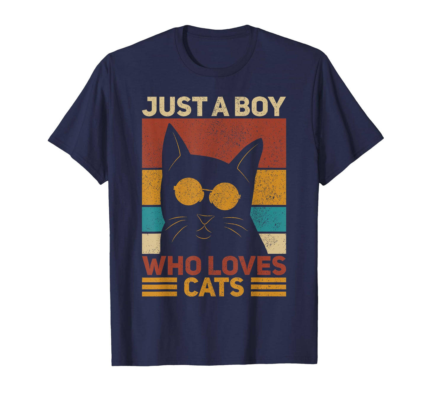 Just A Boy Themed Cat Lover T-Shirt