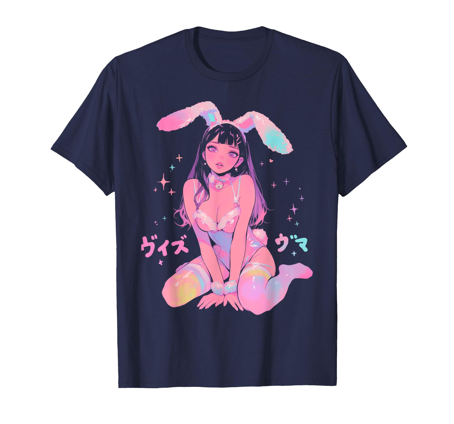 Techwear Harajuku Bunny Girl Anime Manga Waifu Cute Cool T-Shirt