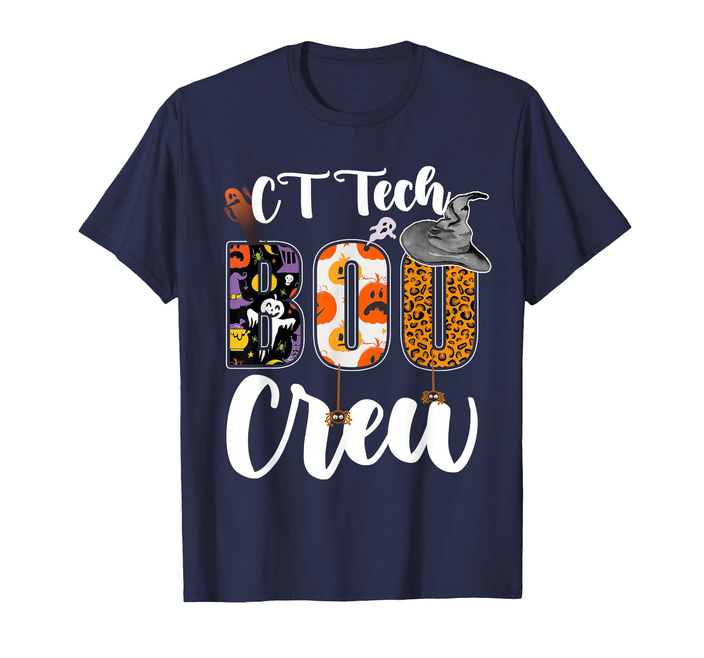 CT Tech Boo Crew Halloween Matching CT Technologist T-Shirt
