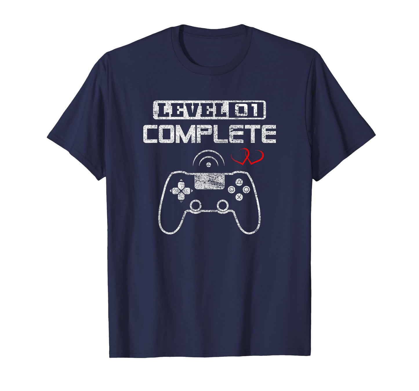 Level 1 Complete 1st Wedding Anniversary First Year Him Her T-Shirt