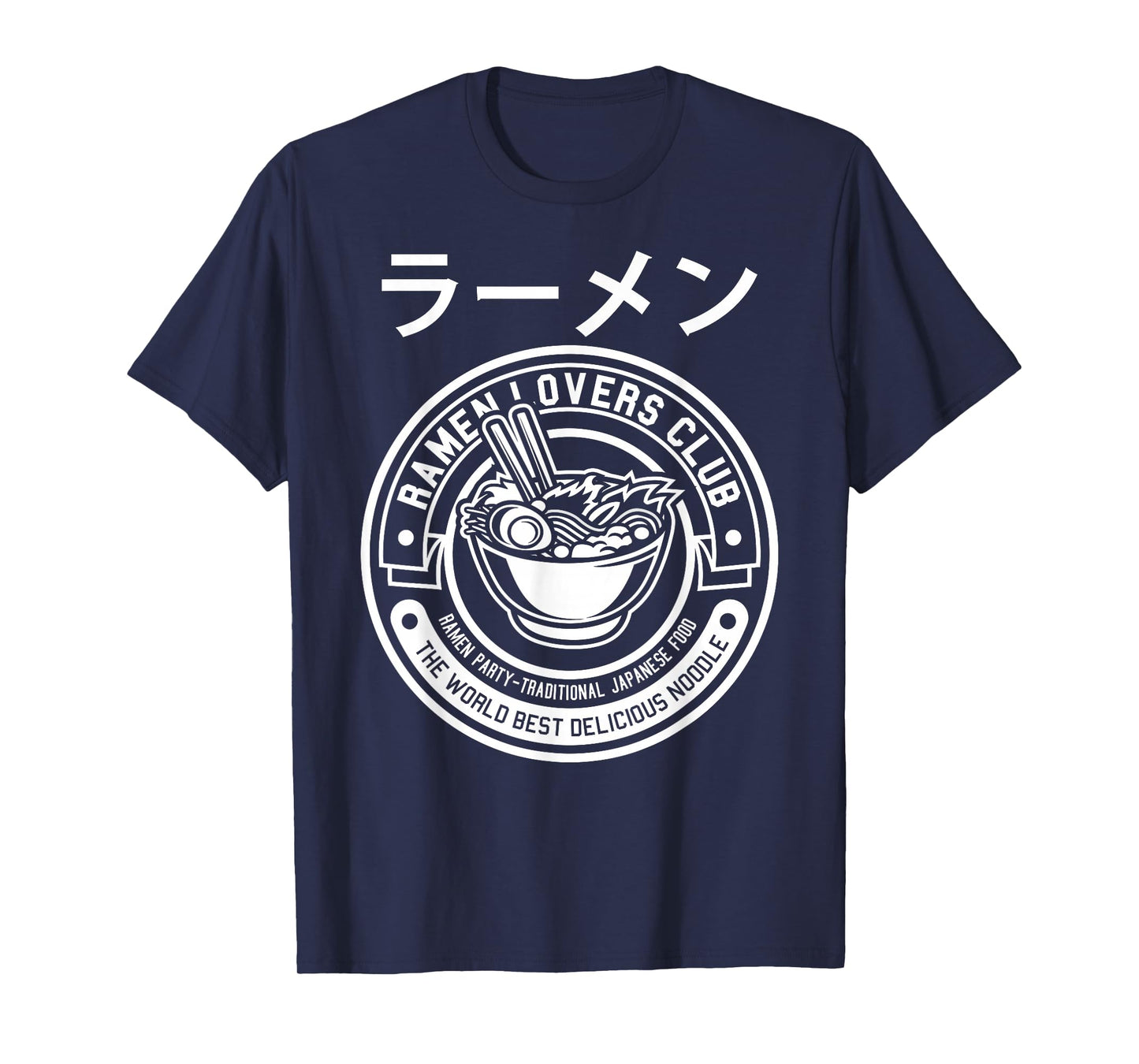 MAD LABS TEES Ramen Noodle T-Shirt, Cool Ramen Lovers Club, Japanese Anime T-Shirt, Black, Small