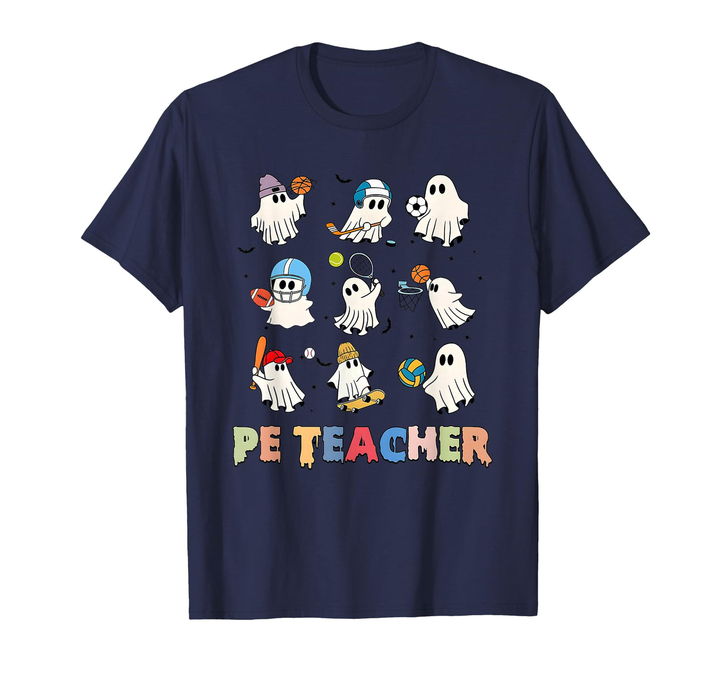 Halloween PE Teacher Spooky Physical Education Teacher T-Shirt