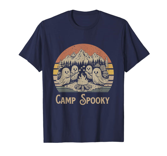 Camp Spooky Summerween Summer Halloween Cute Ghost T-Shirt