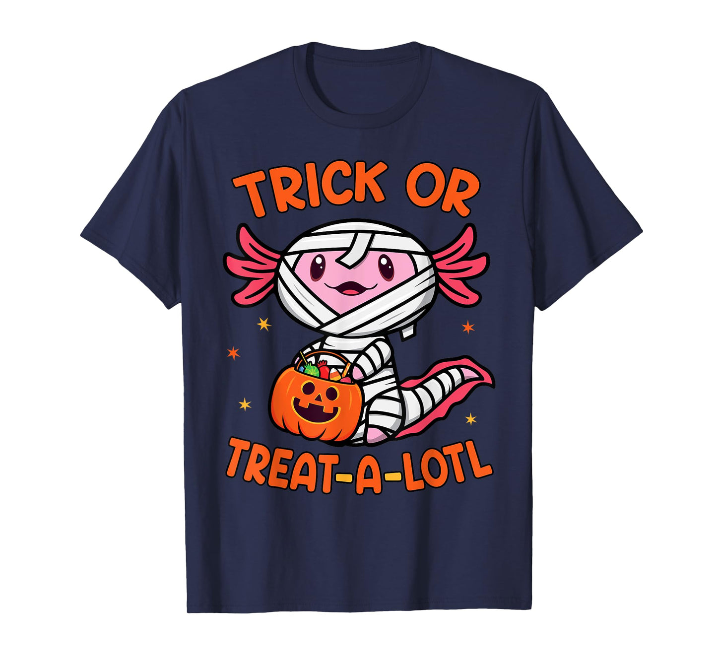 Trick or Treat A Lotl Axolotl Halloween Costume Toddler Kids T-Shirt