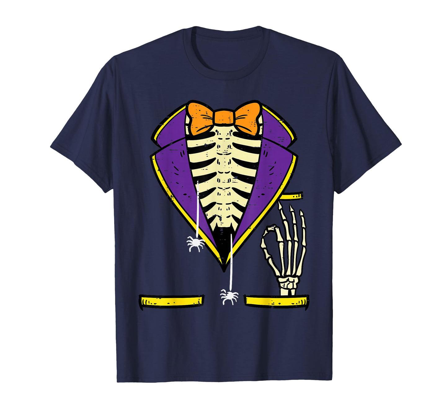 Halloween Tuxedo Skeleton Costume Men Boys Kids Toddler Men T-Shirt
