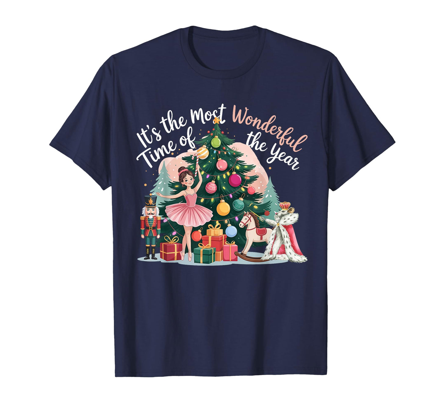 Let's Get This Party Crackin' Nutcracker Pink Christmas Xmas T-Shirt