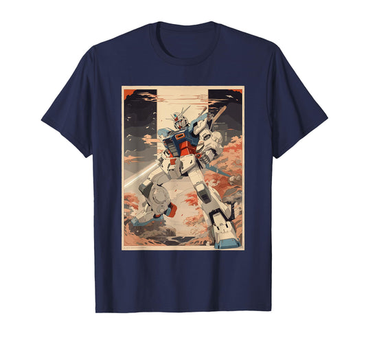 Anime Japanese Robot Giant Mecha Anime Robot Action Figure T-Shirt