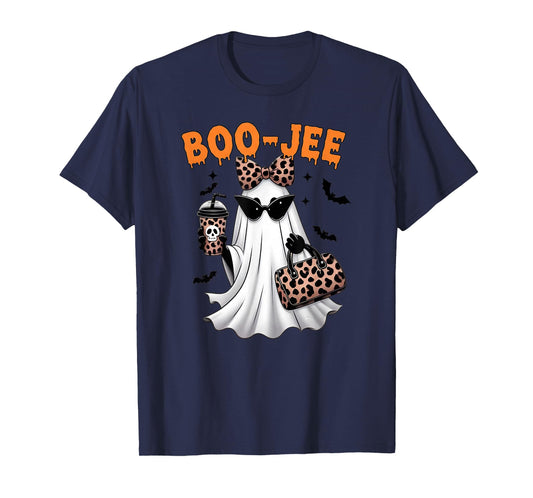 Boo JEE Ghost Boujee Pink Halloween Oktober Vibes Spooky T-Shirt