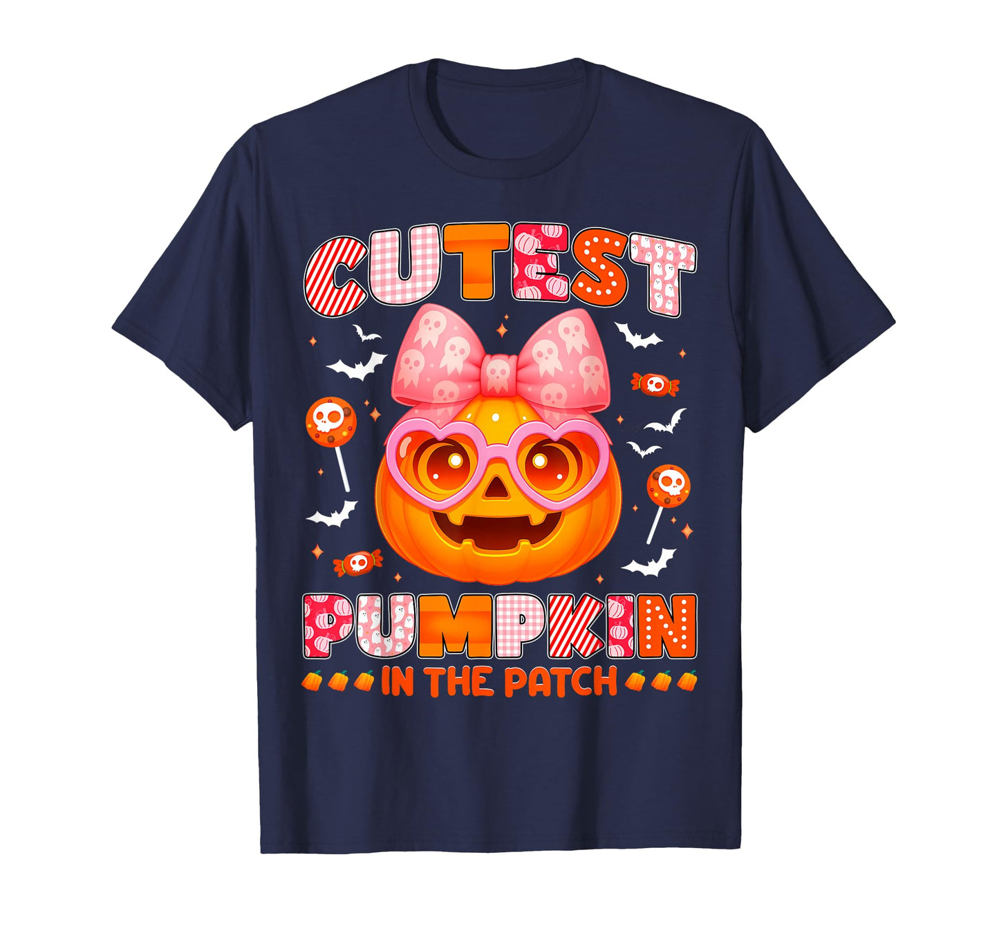 Coquette Cutest Pumpkin In The Patch Halloween Costume Girl T-Shirt