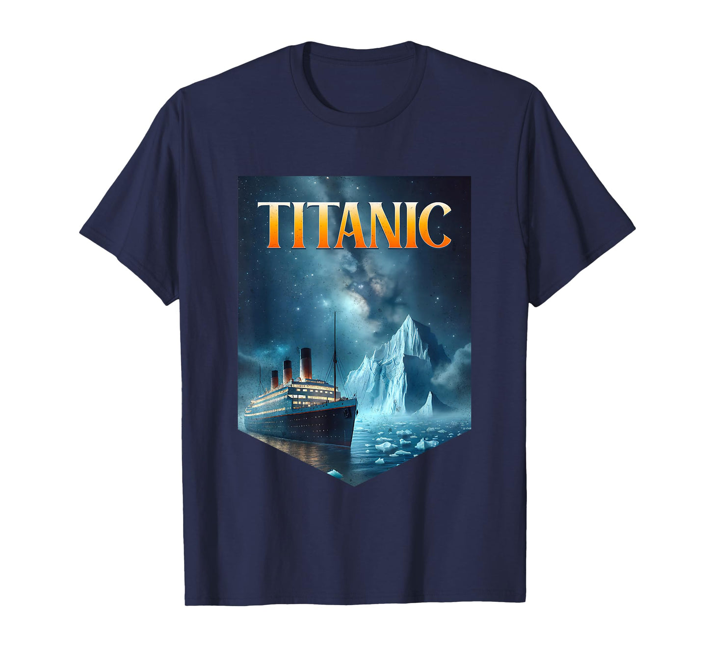 Titanic Cruise Ship Iceberg 1912 RMS Voyage Men Women Kids T-Shirt